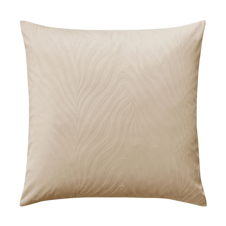 Parure de lit 3 pièces en velours gaufré à motif ondulé housse + taies