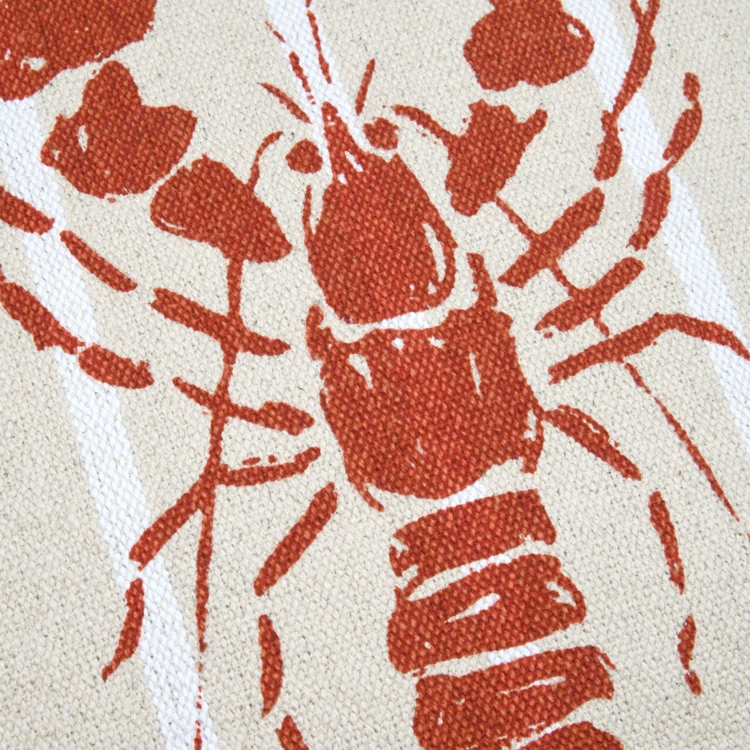 Cuscino in cotone aragosta