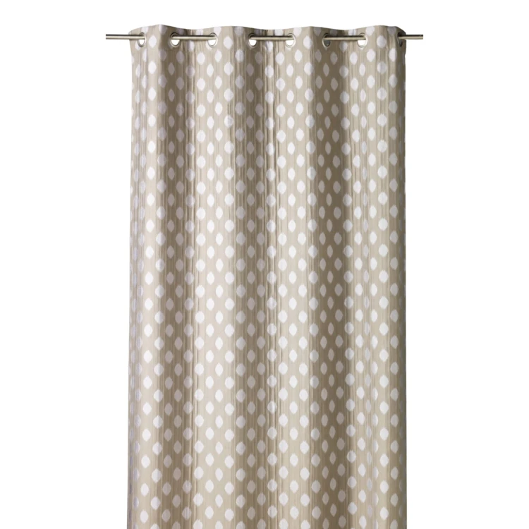 Cortina jacquard com motivos arredondados, de peso