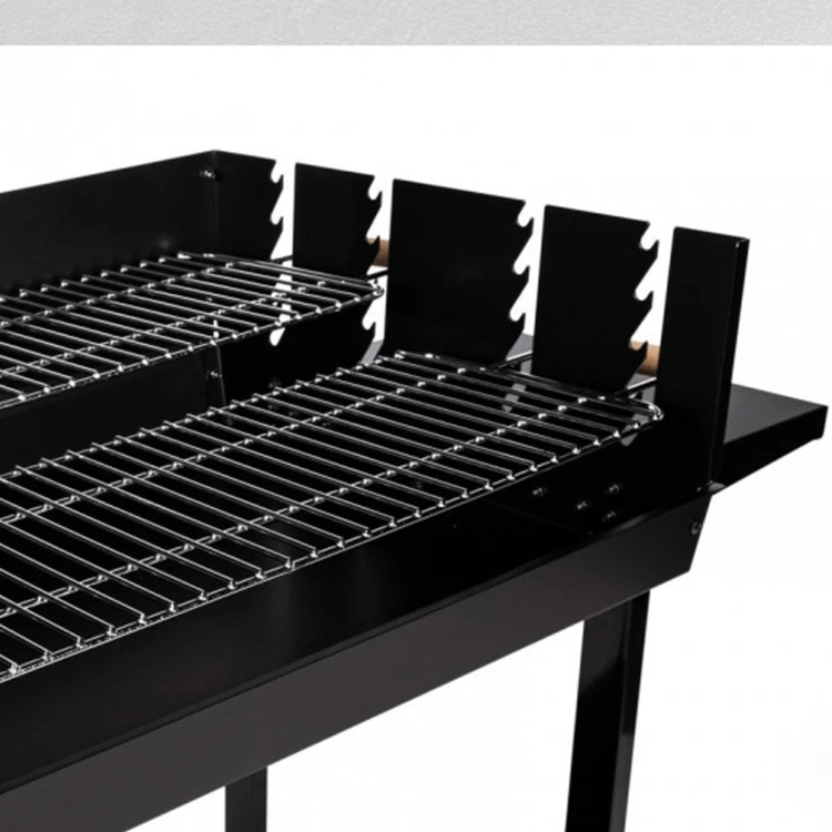 Houtskoolbarbecue met dubbele grill