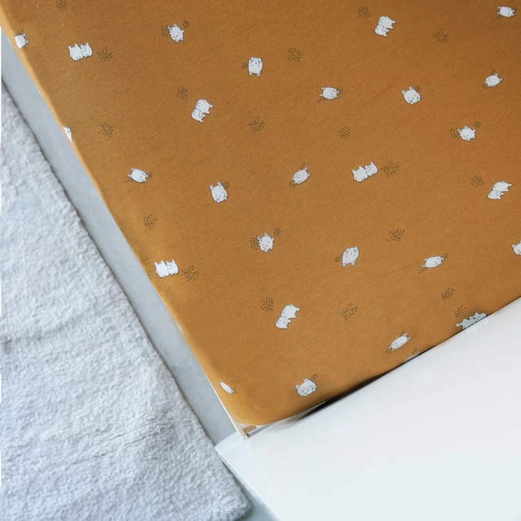 Drap housse en jersey de coton motif enfantin