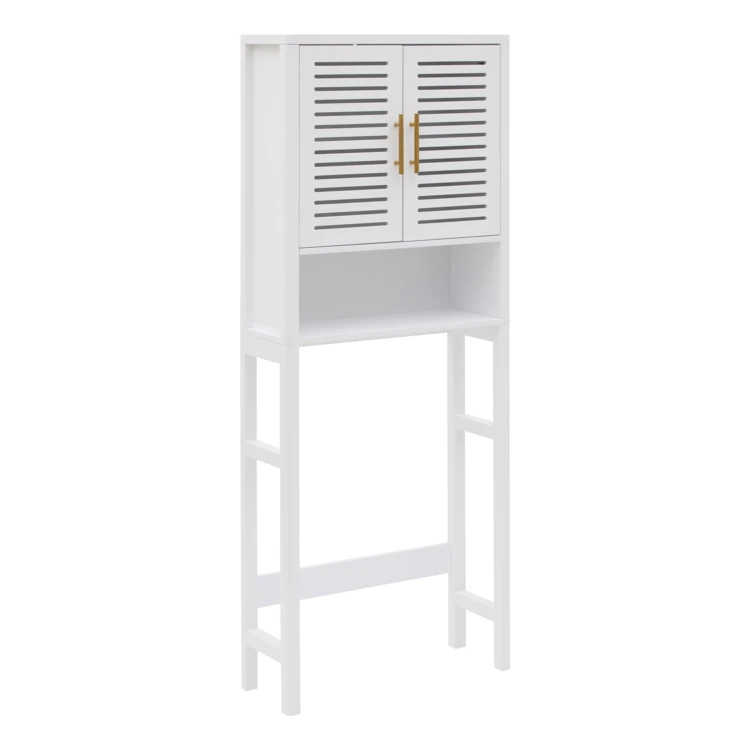 2-türiger WC-Schrank mit Ablage