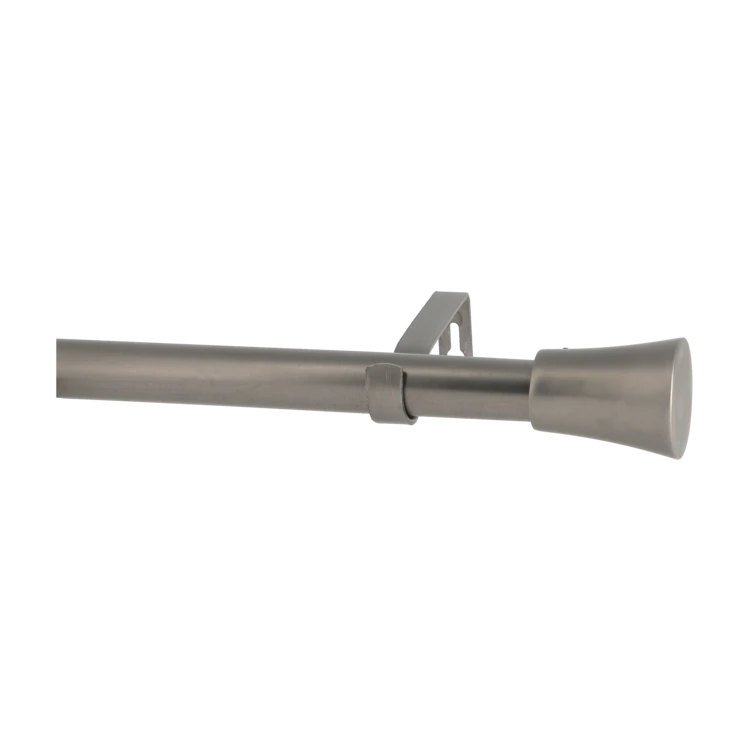 Kit de varão para cortinados extensível D28/25 com remates em metal