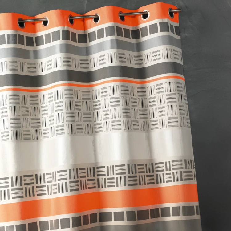 Rideau obscurcissant en jacquard design à rayures horizontales