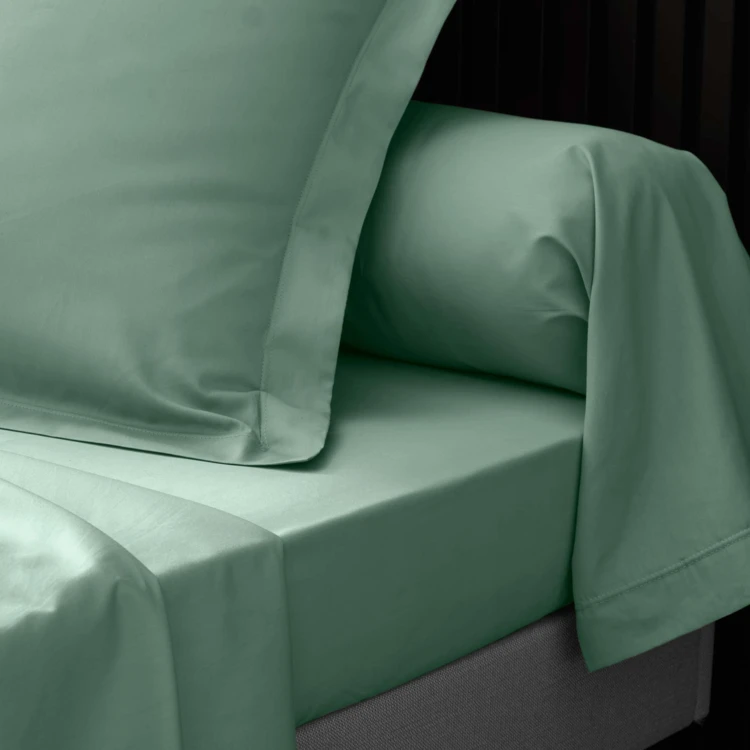 Taie d'oreiller volant plat 100% percale de coton ORIGINE