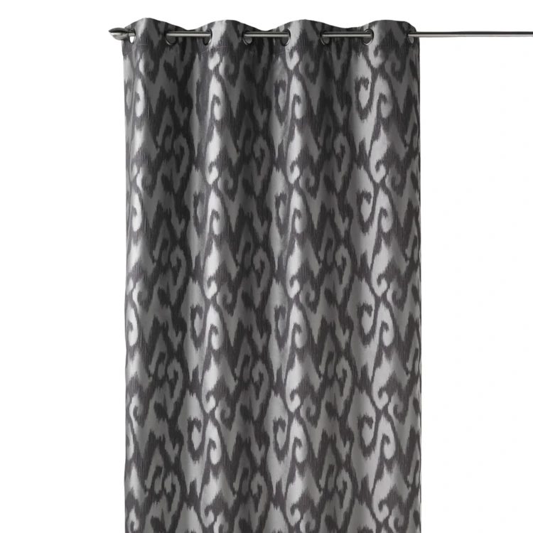 Rideau tamisant en jacquard motifs baroques