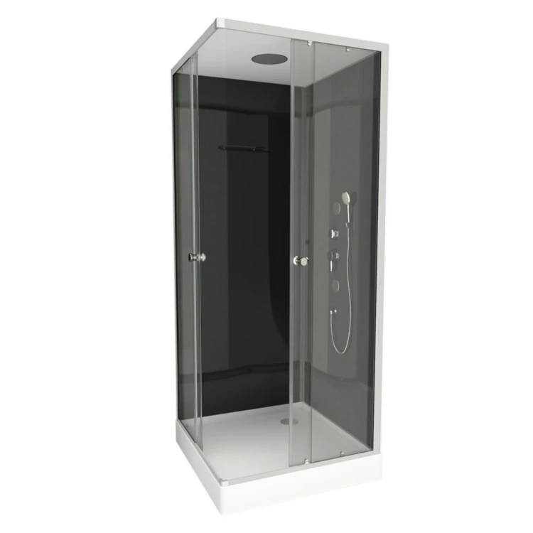 Cabine de douche ouverture angle