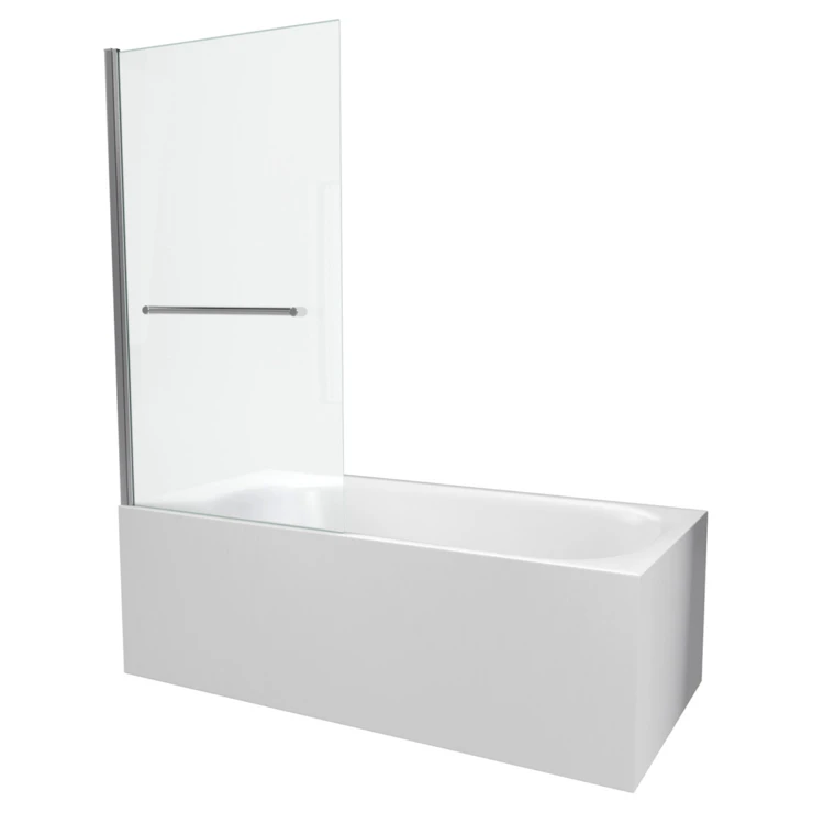 Pare baignoire pivotant avec porte serviette