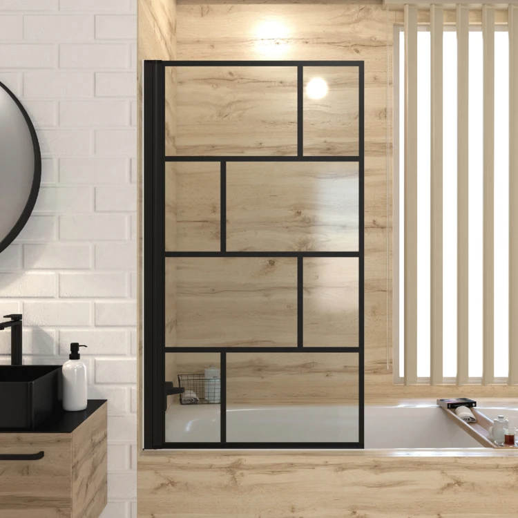 Pare baignoire au style industriel