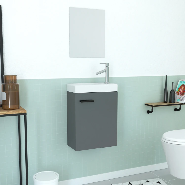 Lave main avec miroir