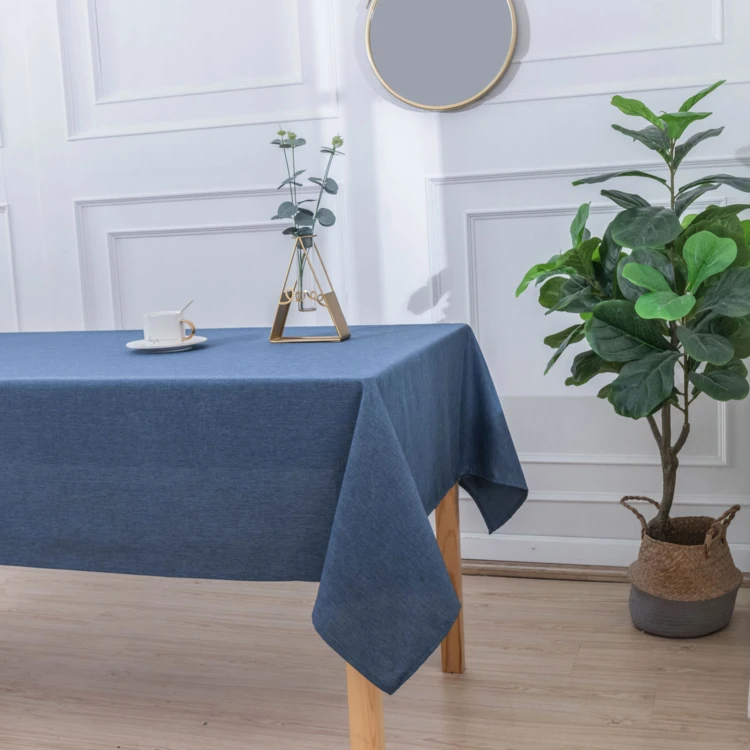 Toalha de mesa resistente a vincos e a nódoas com efeito mosqueado