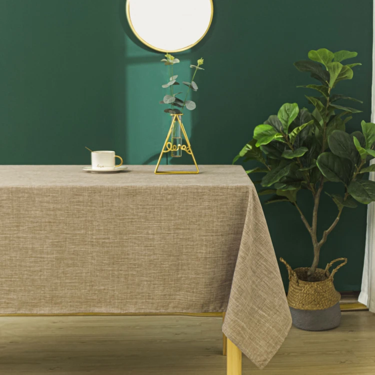 Toalha de mesa resistente a vincos e a nódoas com efeito mosqueado