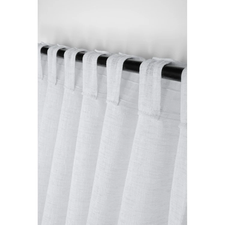 Plain sheer with concealed loops