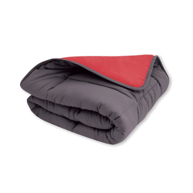 Couette légère réversible bicolore en microfibre 200 gr/m²