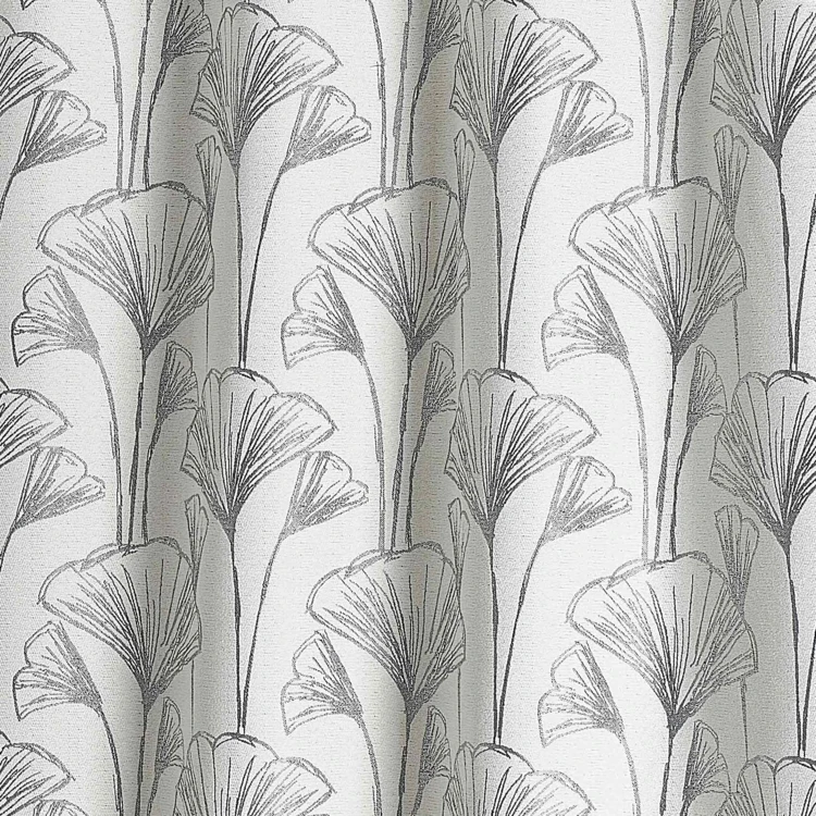 Cortina jacquard com flores de Gingko
