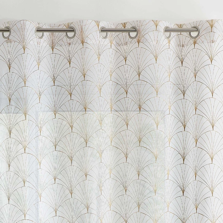 Cortinas bordadas Art Deco