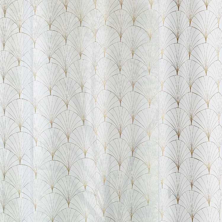 Cortinas bordadas Art Deco
