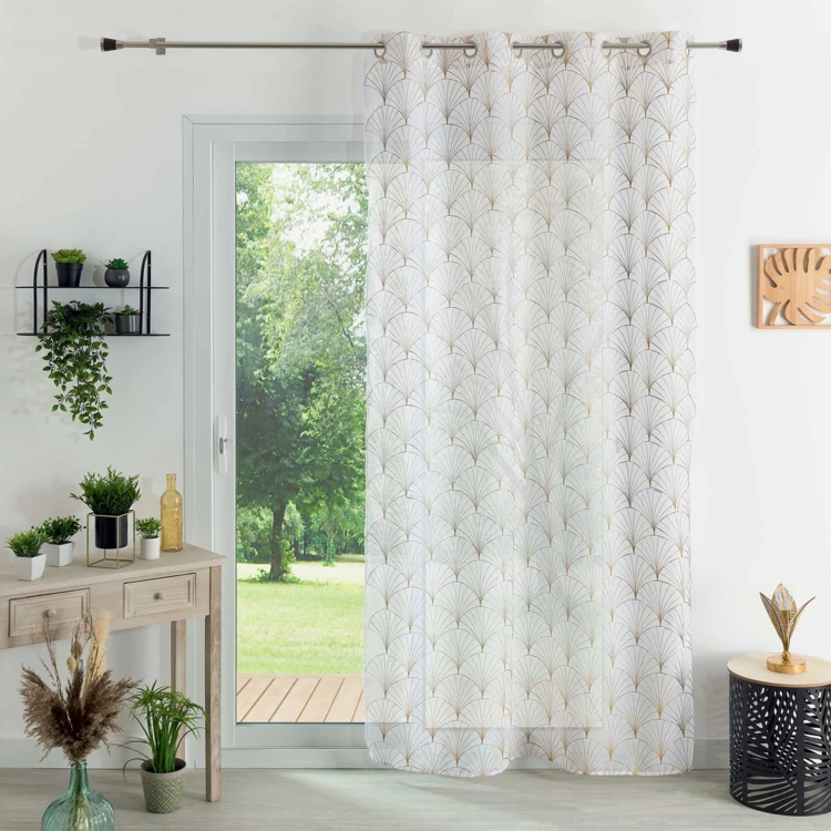 Cortinas bordadas Art Deco