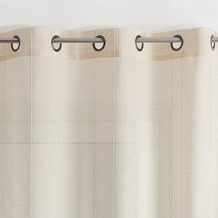 Cortinas lisas de rayas finas