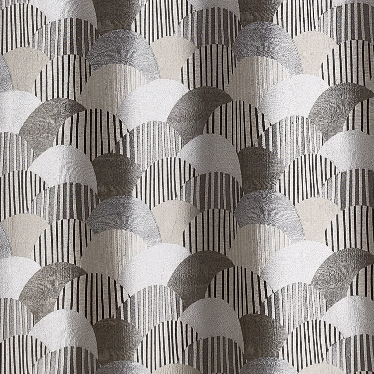 Abgerundeter Jacquard-Möbelvorhang