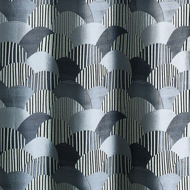 Abgerundeter Jacquard-Möbelvorhang