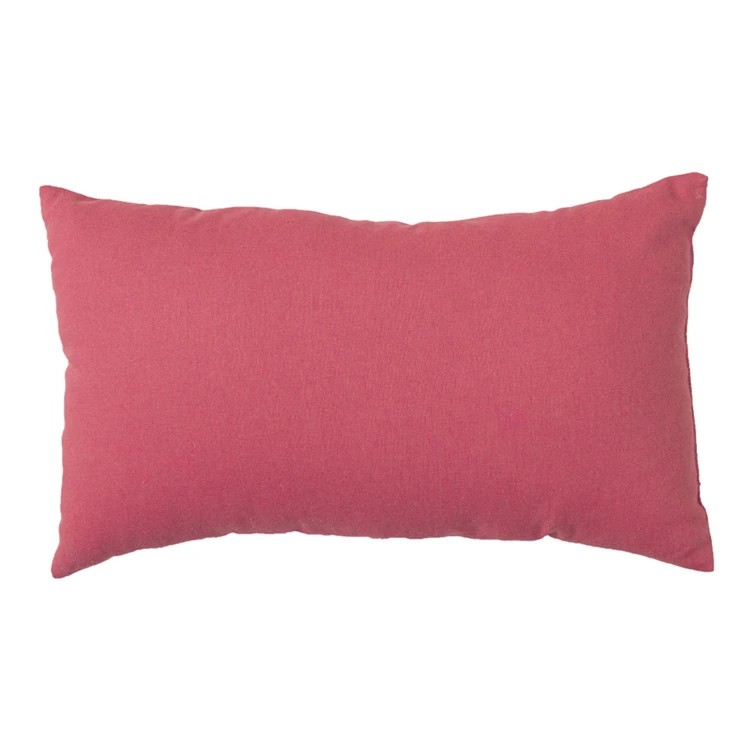 Coussin non déhoussable en coton uni