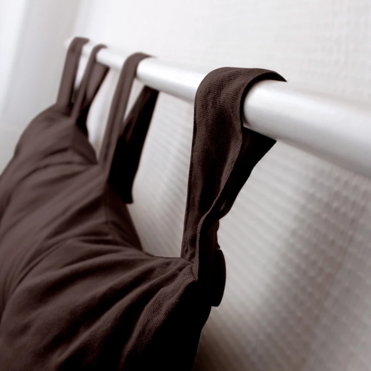Cuscino per testiera in cotone con linguette a bottone