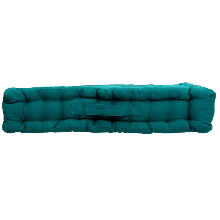 Coussin de sol uni en pur coton