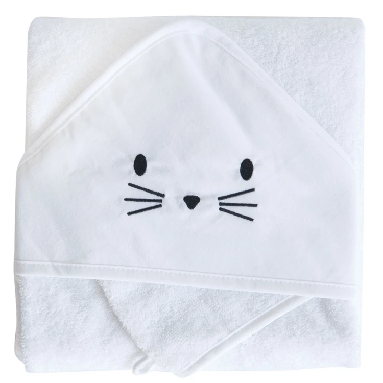 Conjunto de banho e luvas para coelhos