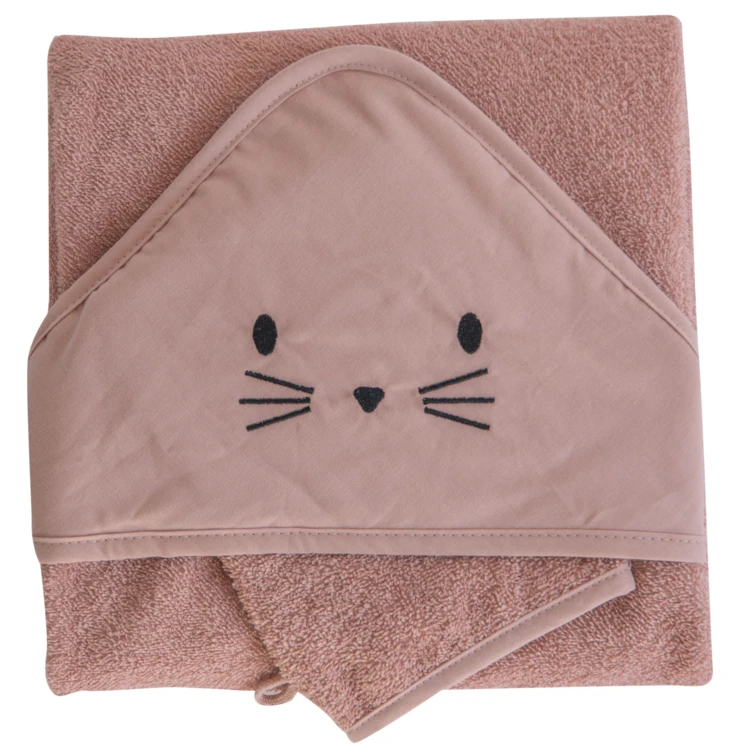 Conjunto de banho e luvas para coelhos