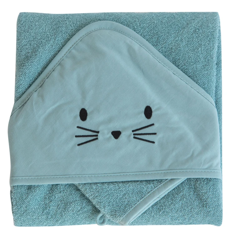 Conjunto de banho e luvas para coelhos