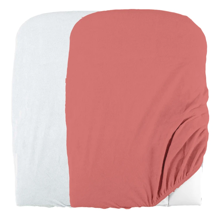 Lot de 2 housses de matelas à langer en éponge bouclette