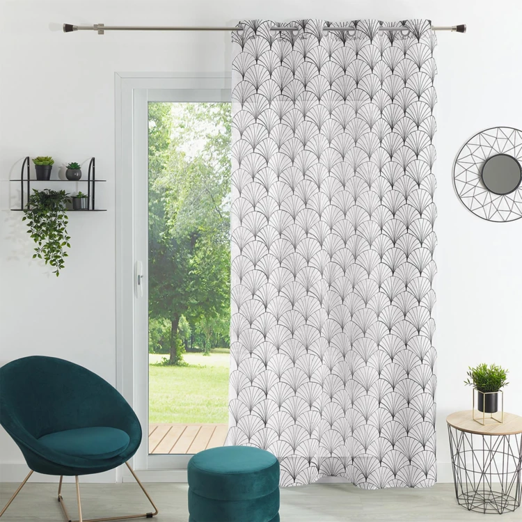 Cortinas bordadas Art Deco