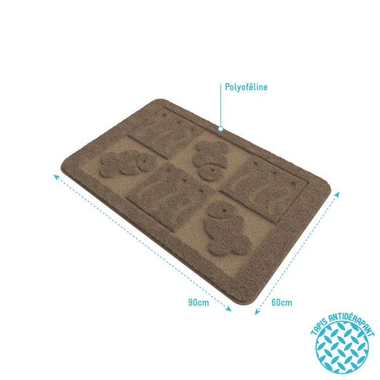 Tapis de bain à relief
