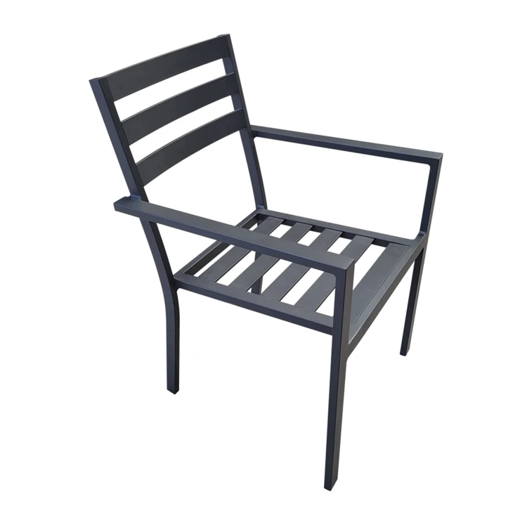 Sillón apilable de aluminio