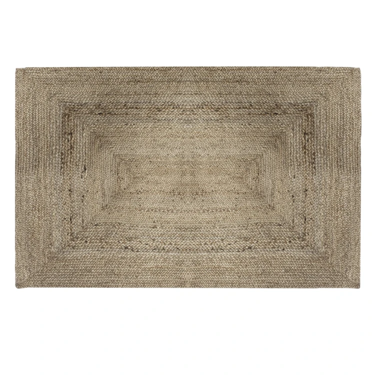 Alfombra rectangular de yute