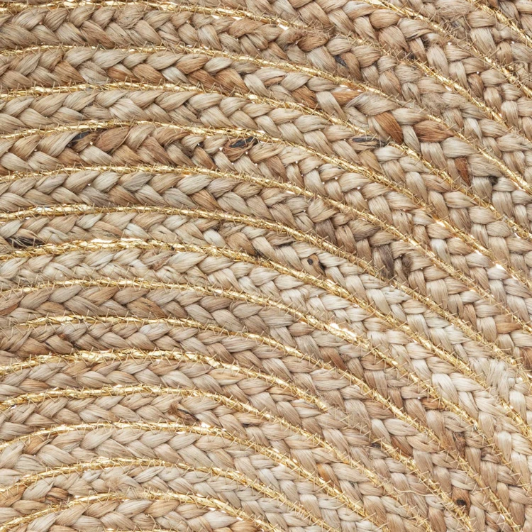 Tapetes de juta e lurex
