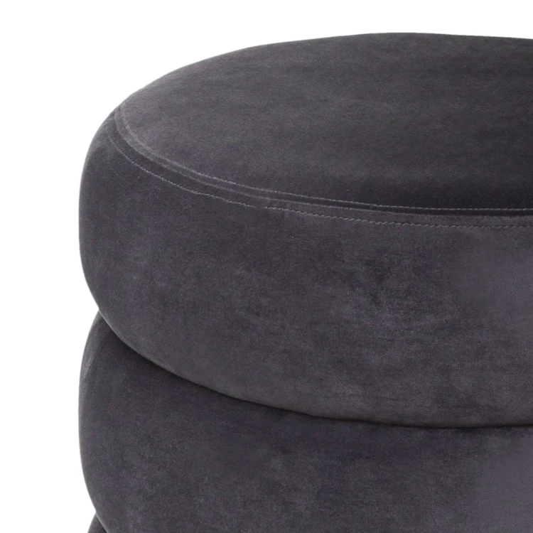 Runder Sitzsack aus Samt