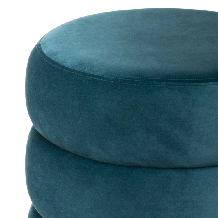 Runder Sitzsack aus Samt