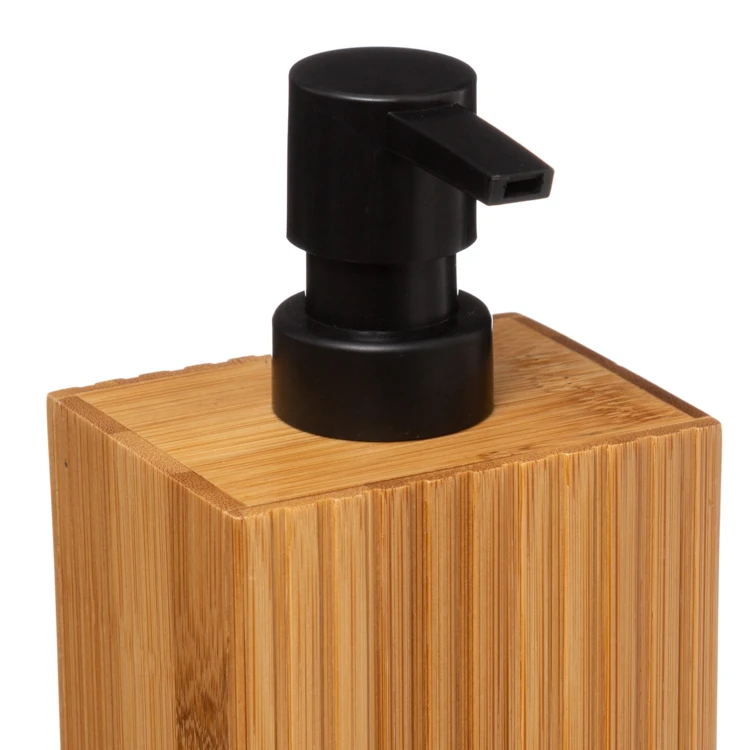 Bamboe zeepdispenser