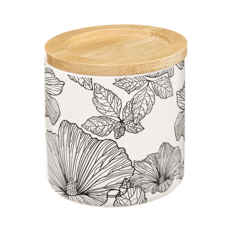 Vaso di cotone floreale