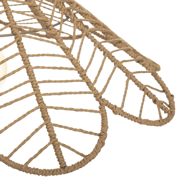 Suspension fleur en corde