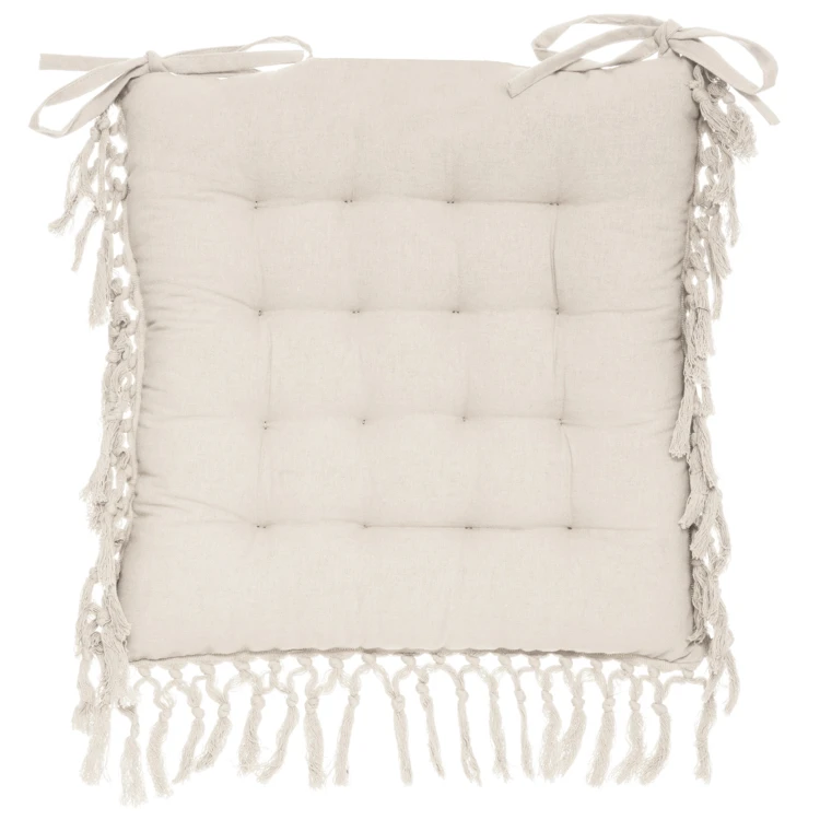 Capa de cadeira em macramé