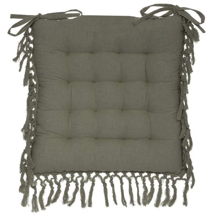 Capa de cadeira em macramé