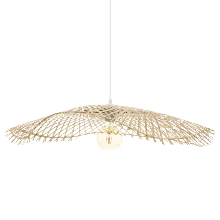 Hanglamp in strohoedstijl