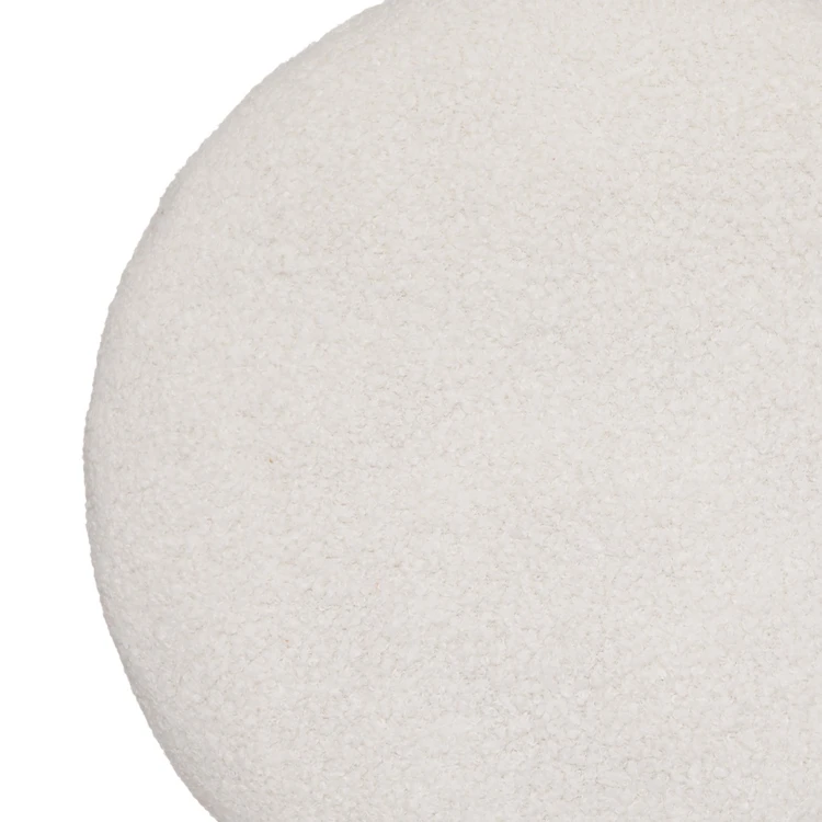 Coussin uni en polaire et bouclette
