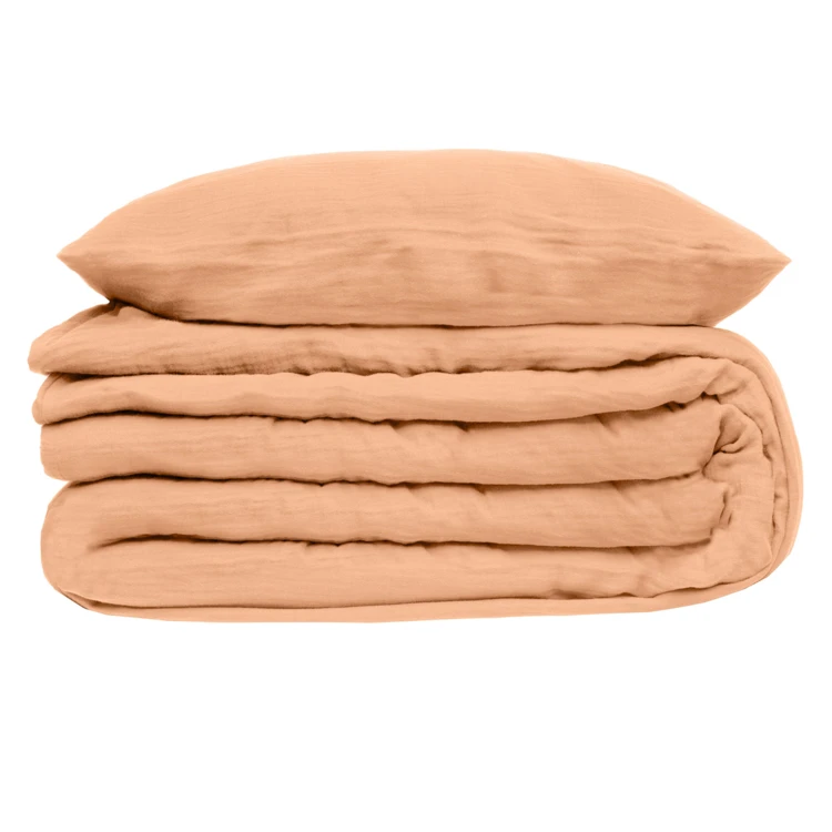 Parure de lit en double gaze de coton