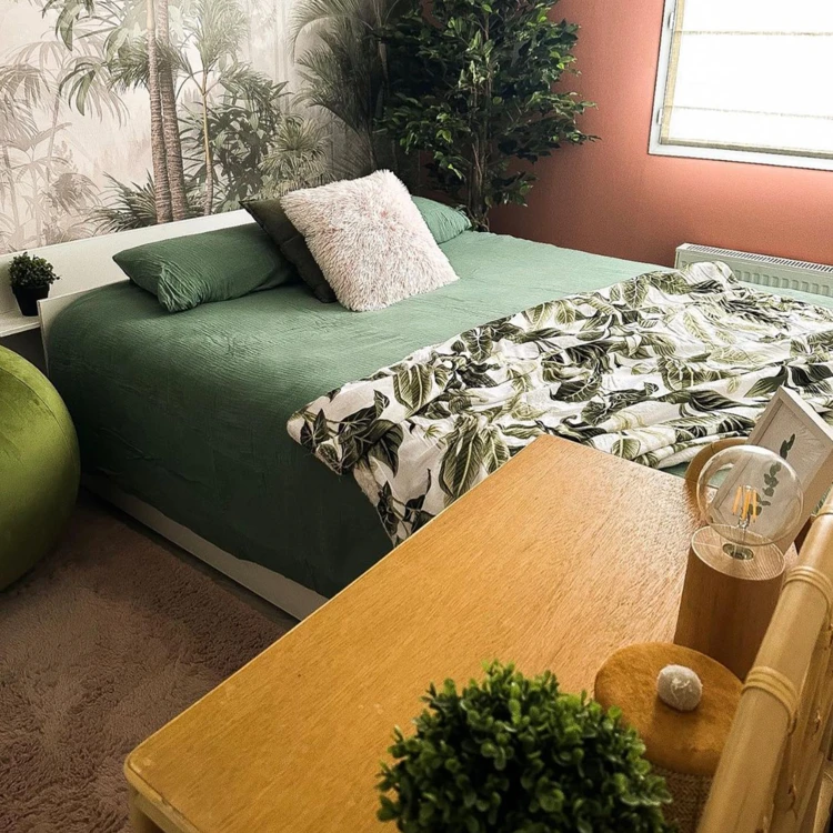 Parure de lit en double gaze de coton