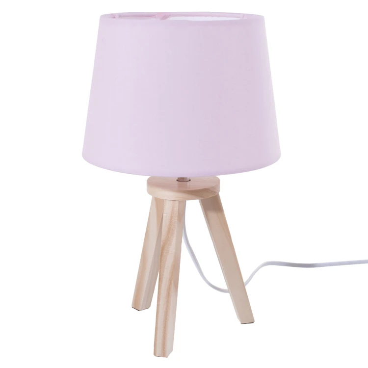 Houten driepootlamp