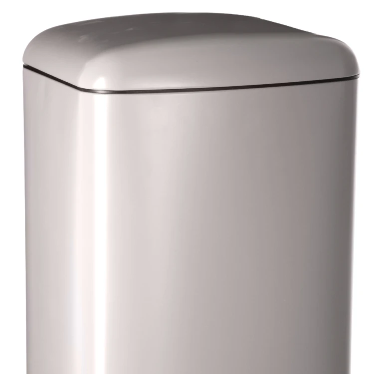 Poubelle en métal bac amovible 30 L